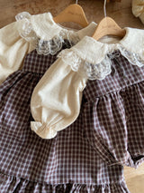 ［Anne shirley］Rosalie check one-piece (small check)