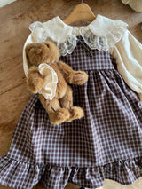 ［Anne shirley］Rosalie check one-piece (small check)