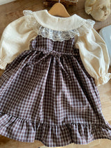 ［Anne shirley］Rosalie check one-piece (small check)