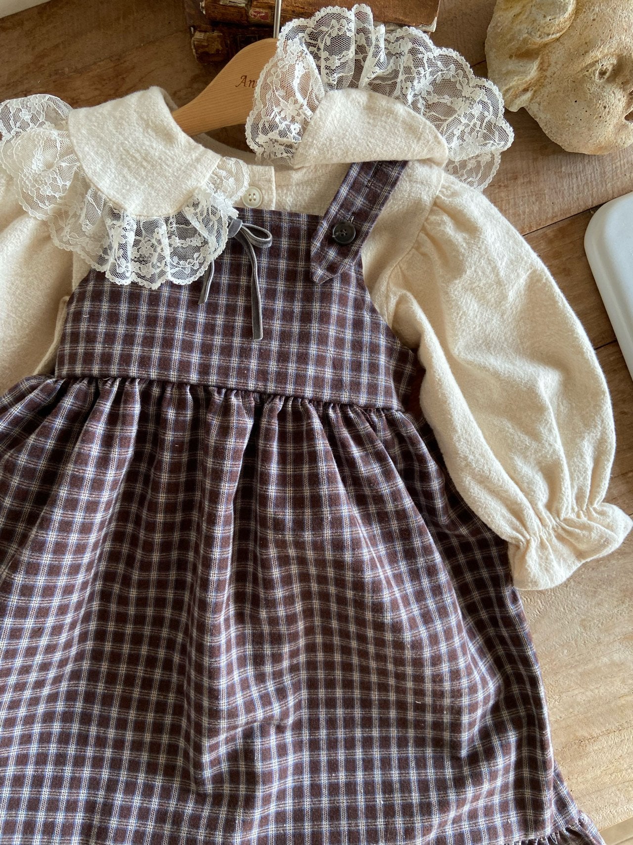 ［Anne shirley］Rosalie check one-piece (small check)