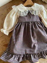［Anne shirley］Rosalie check one-piece (small check)