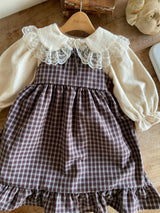 ［Anne shirley］Rosalie check one-piece (small check)