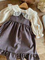 ［Anne shirley］Rosalie check one-piece (small check)