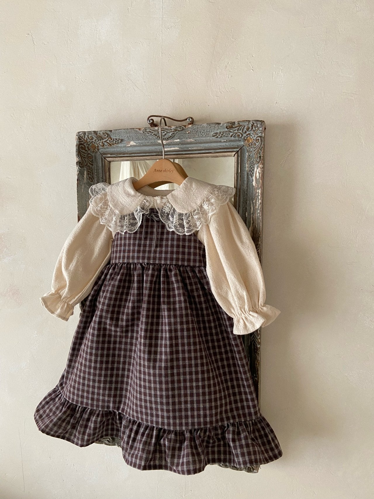 ［Anne shirley］Rosalie check one-piece (small check)