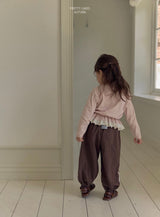 ［LINDO］Tutu lace jogger pants