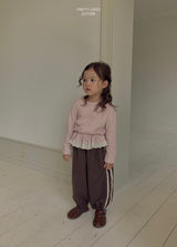 ［LINDO］Tutu lace jogger pants