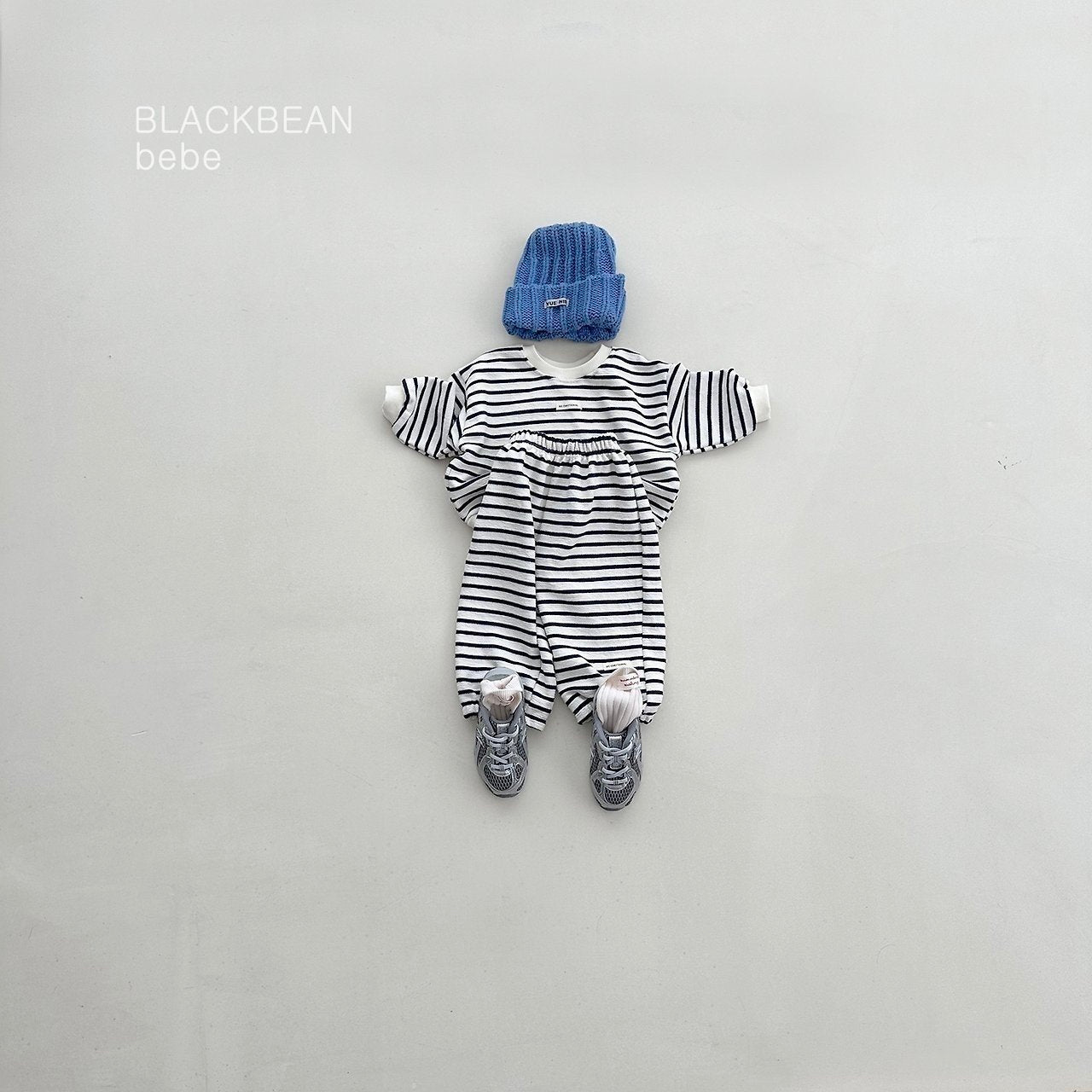 ［BLACK BEAN］Emotion stripe set up (baby)
