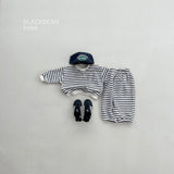 ［BLACK BEAN］Emotion stripe set up (baby)