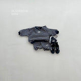 ［BLACK BEAN］Emotion stripe set up (baby)