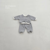 ［BLACK BEAN］Emotion stripe set up (baby)