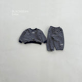 ［BLACK BEAN］Emotion stripe set up (baby)