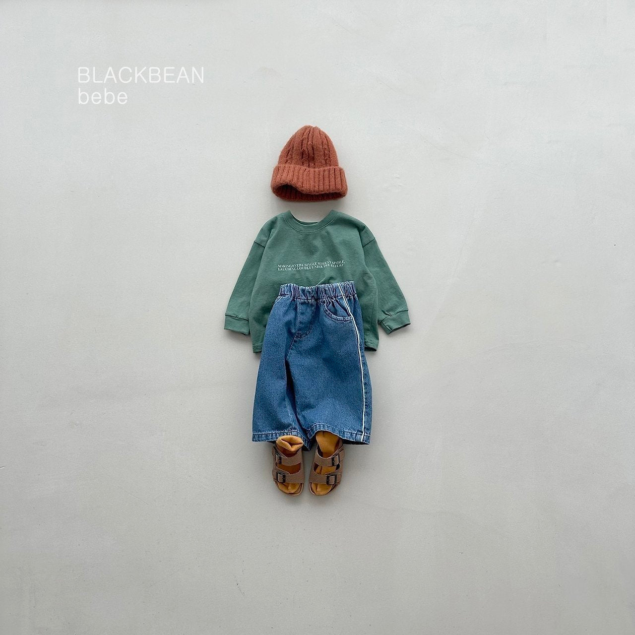 ［BLACK BEAN］Sky lettering tee (baby)