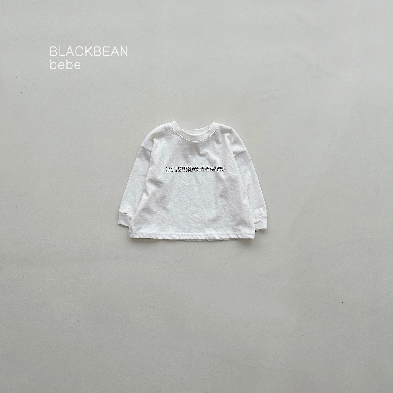 ［BLACK BEAN］Sky lettering tee (baby)