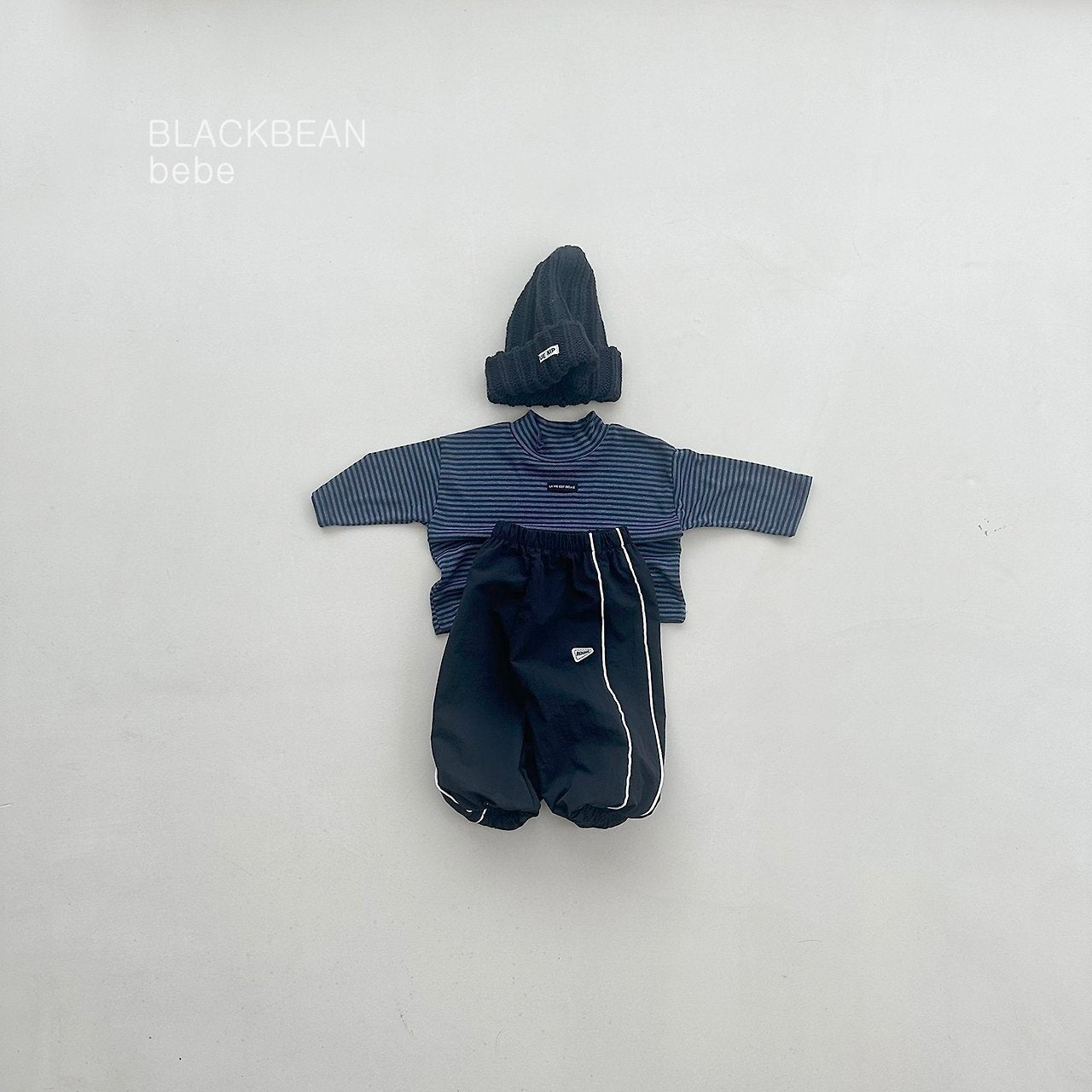［BLACK BEAN］Kanu stripe bottleneck tee (baby)
