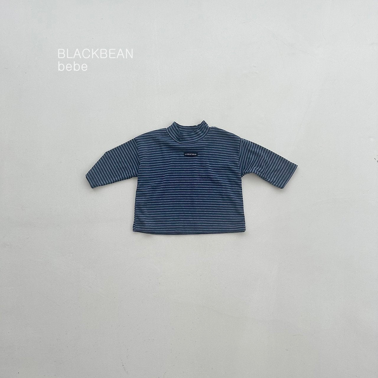 ［BLACK BEAN］Kanu stripe bottleneck tee (baby)