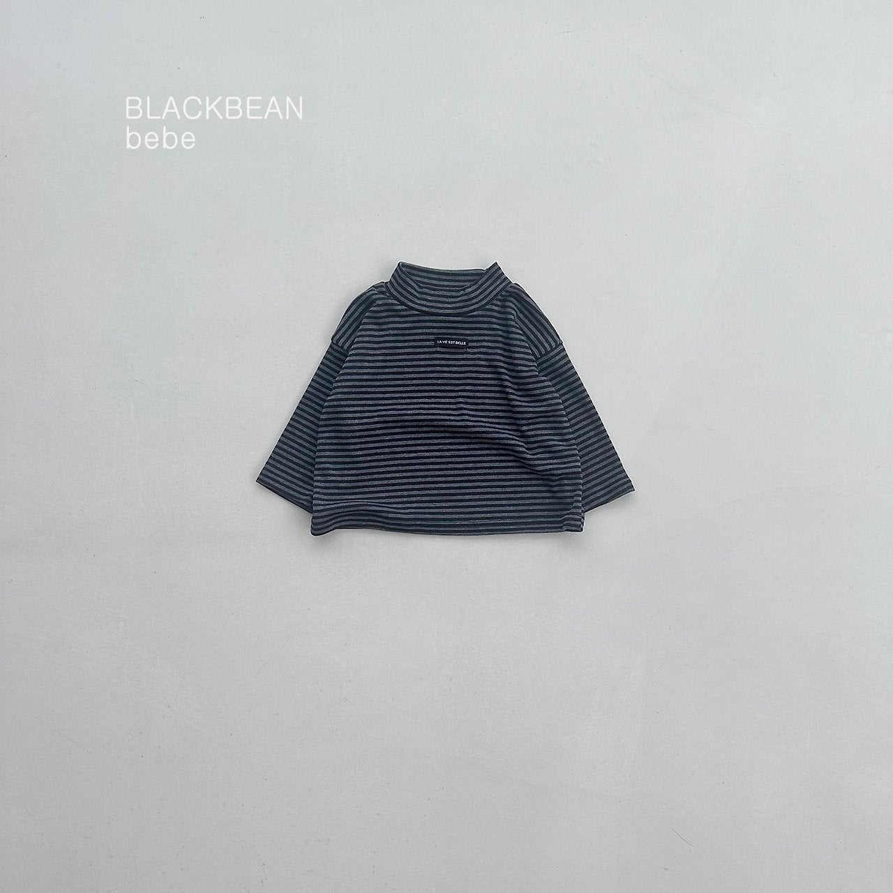 ［BLACK BEAN］Kanu stripe bottleneck tee (baby)