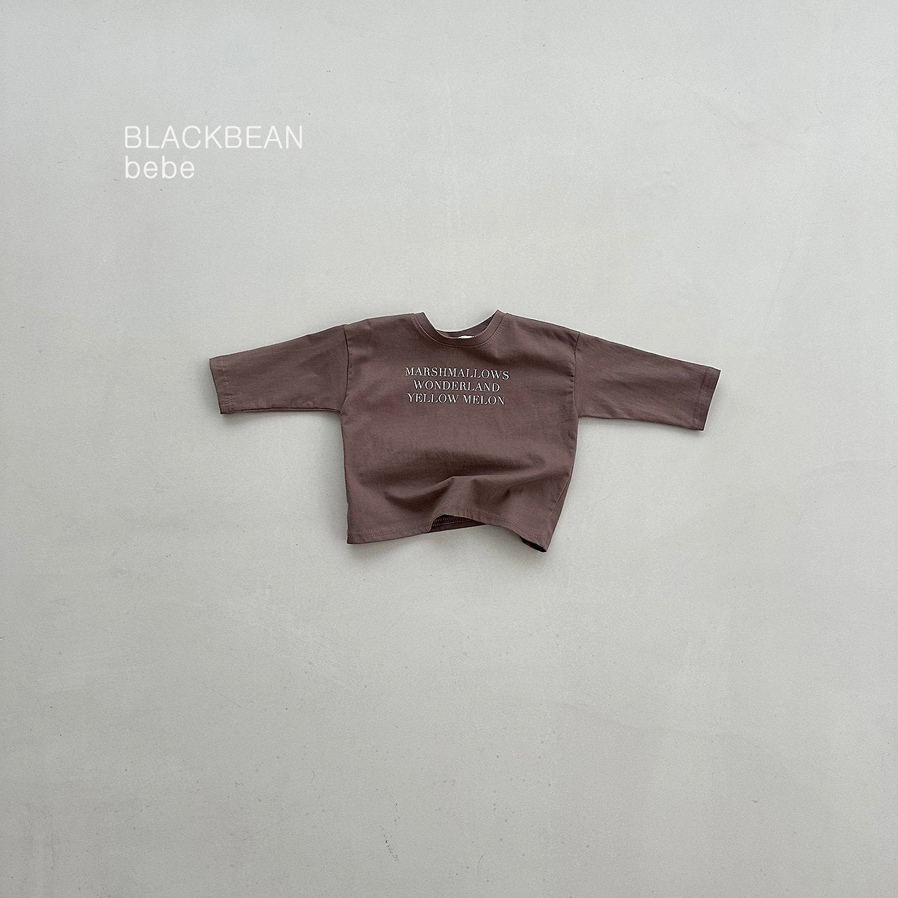 ［BLACK BEAN］Marshmallow tee (mom)