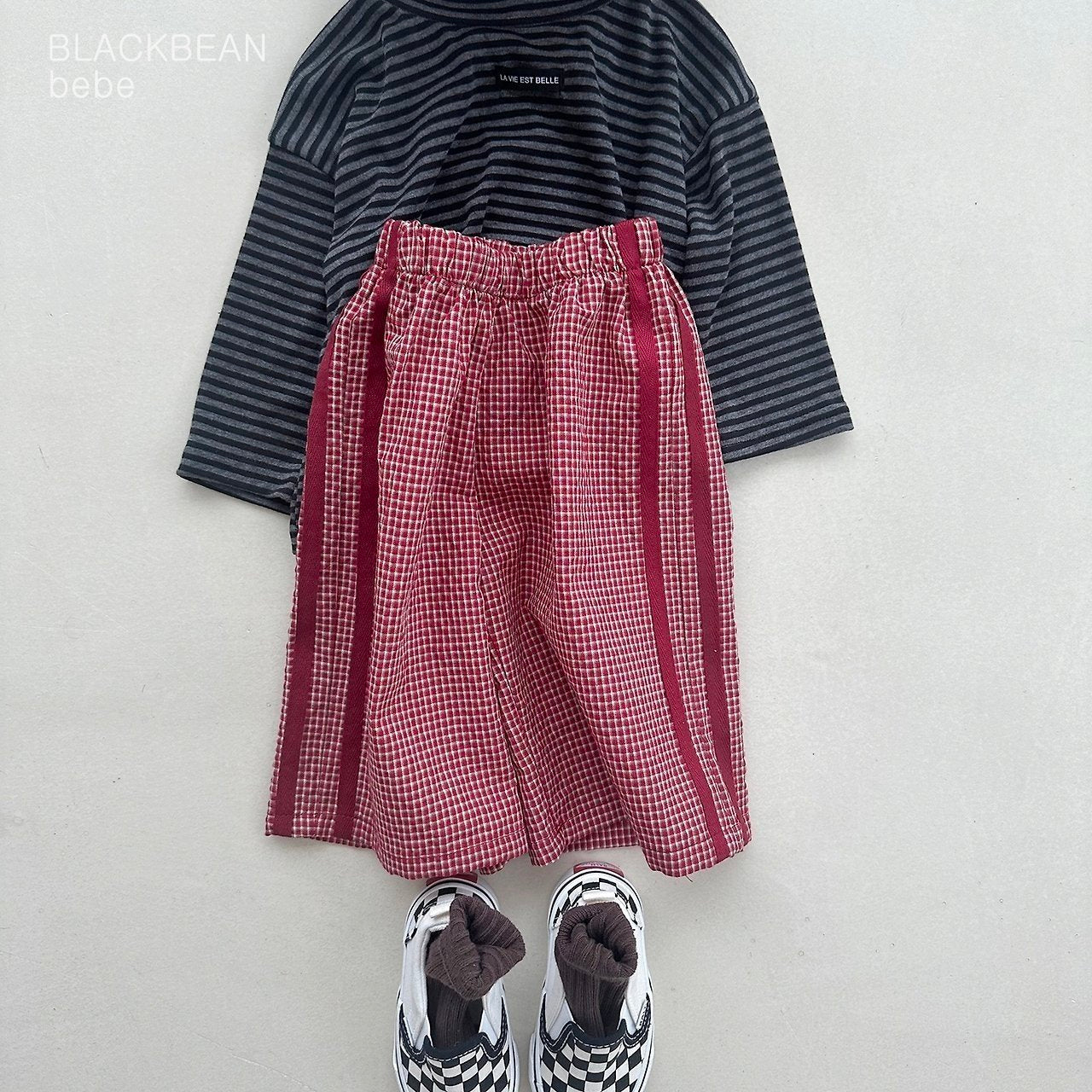 ［BLACK BEAN］Jemma check pants (baby)