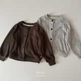 ［MoA］Wool terry cardigan