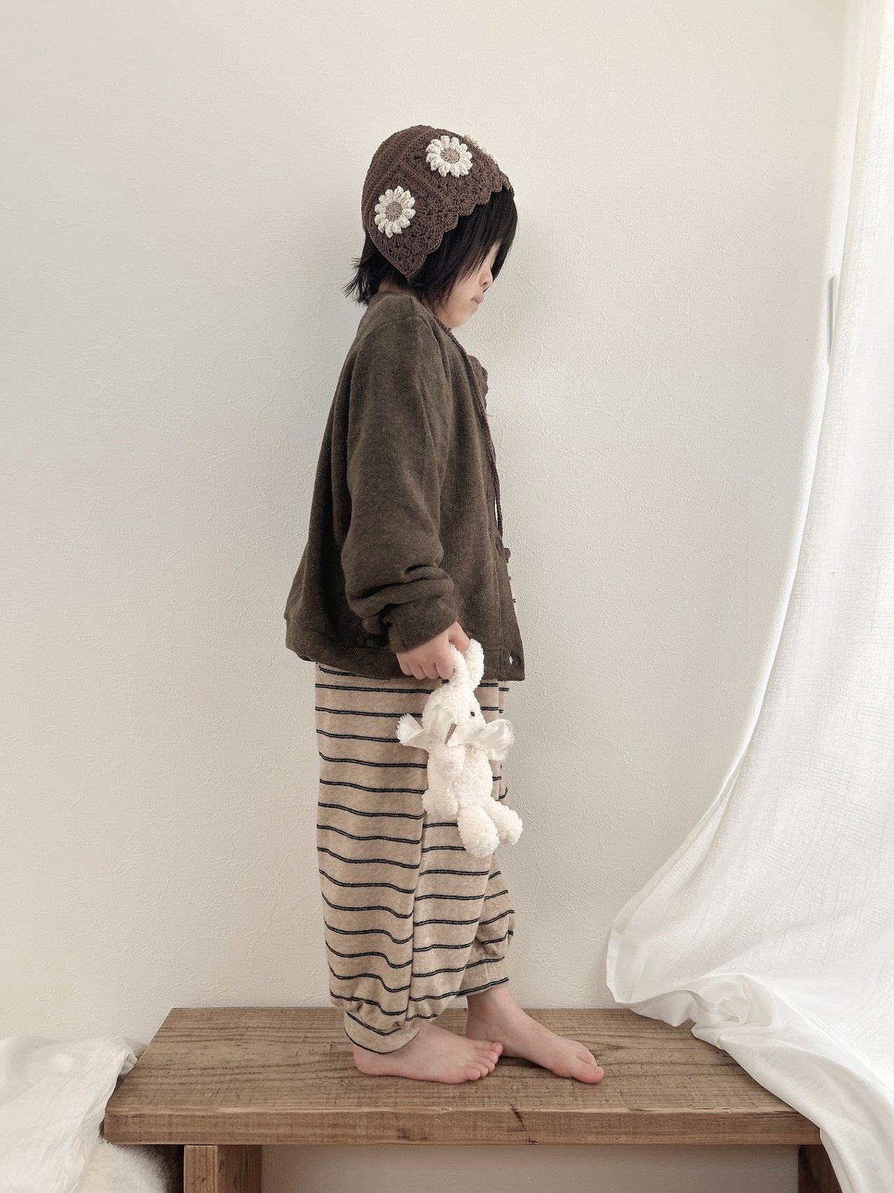 ［MoA］Wool terry cardigan