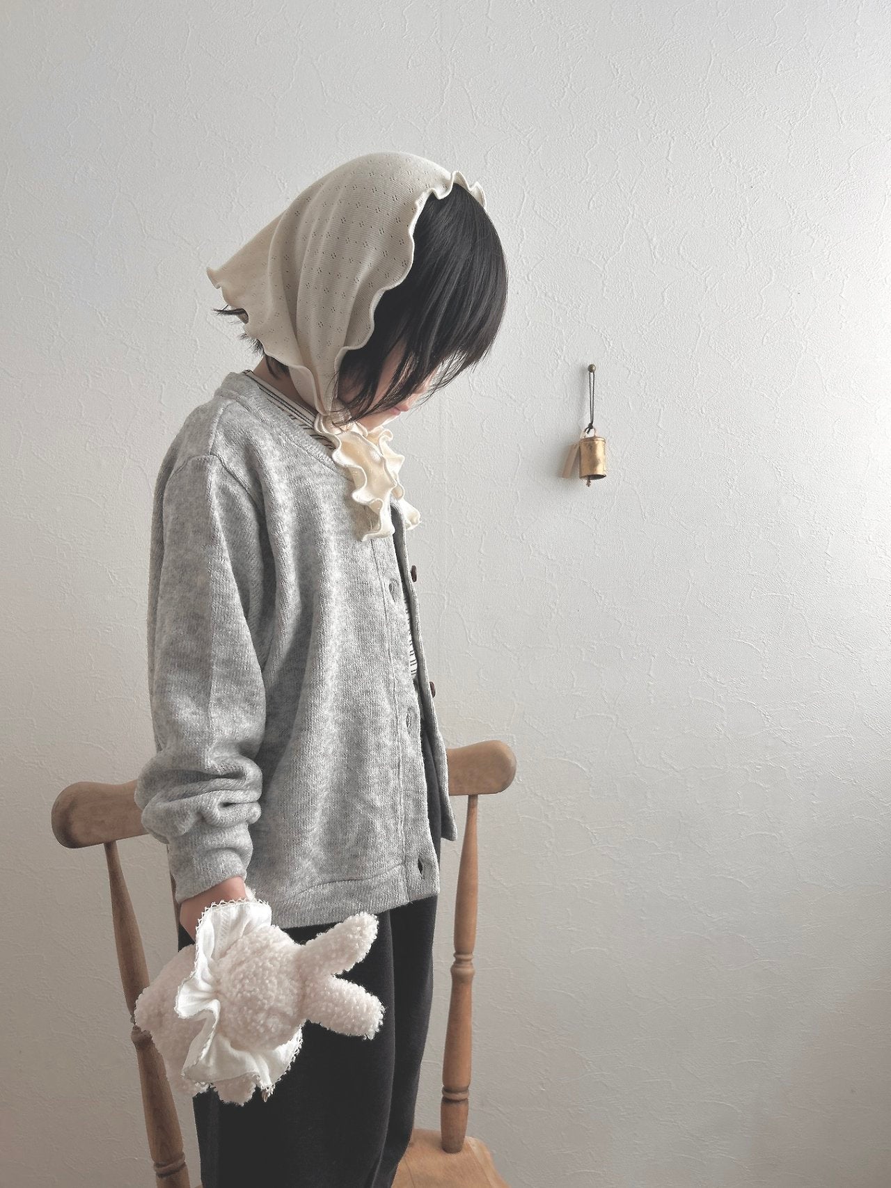 ［MoA］Wool terry cardigan