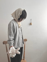 ［MoA］Wool terry cardigan