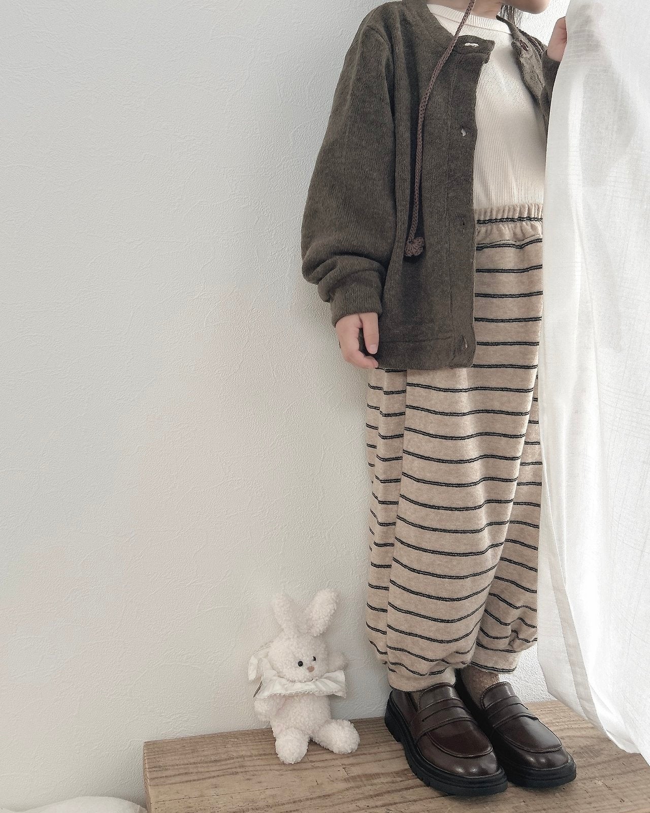 ［MoA］Wool terry cardigan