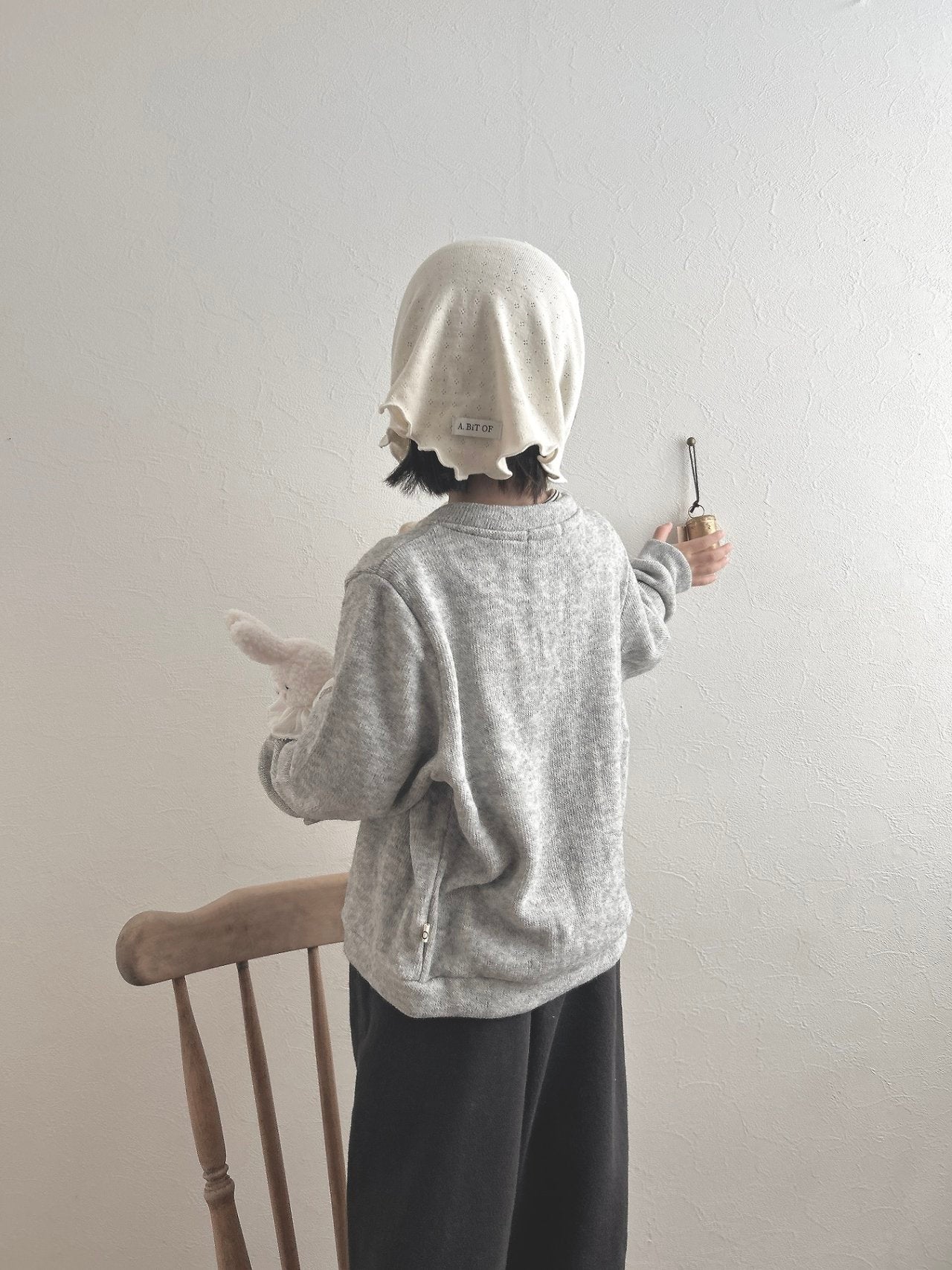 ［MoA］Wool terry cardigan
