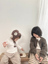 ［MoA］Wool terry cardigan