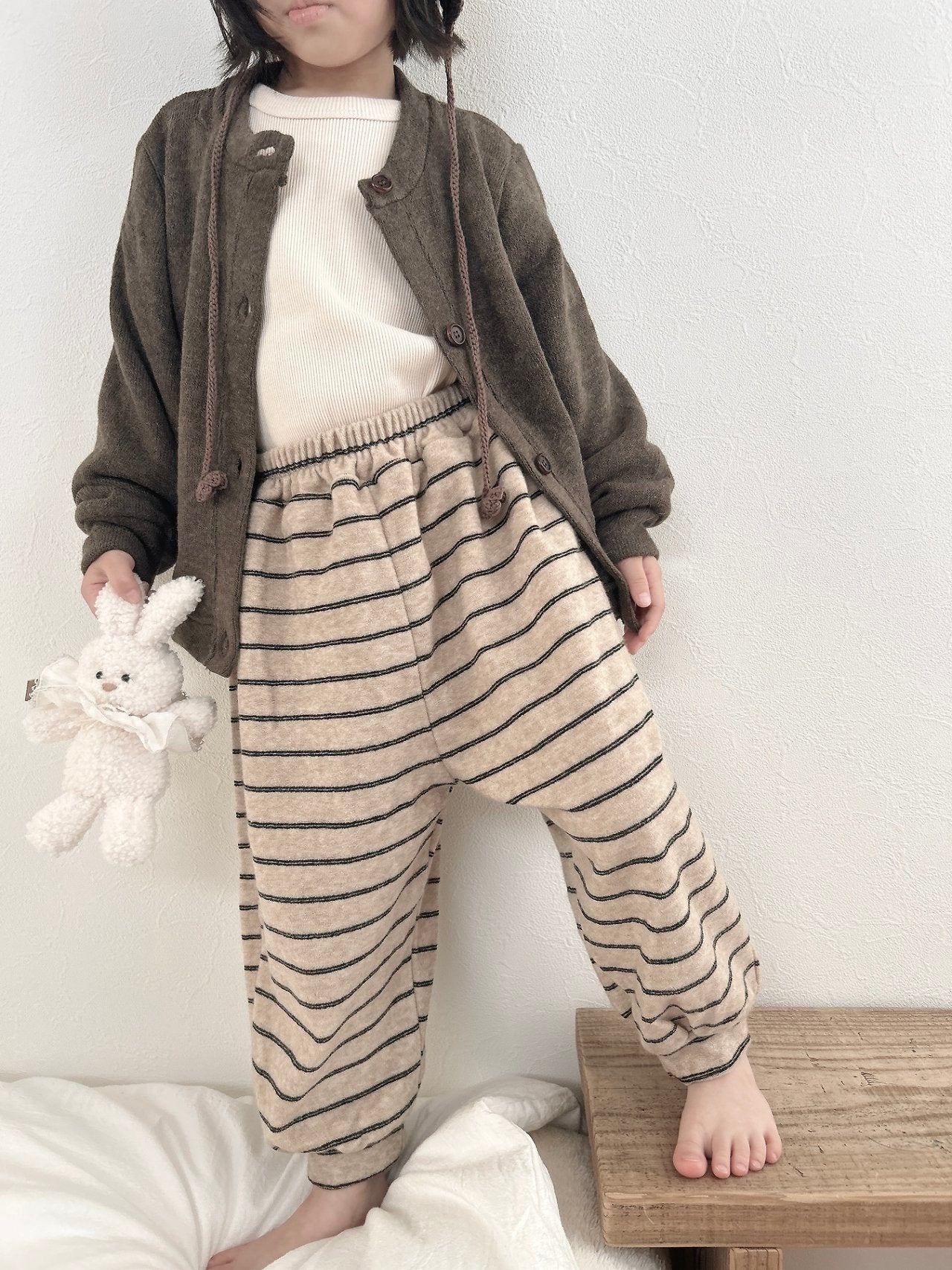［MoA］Wool terry cardigan