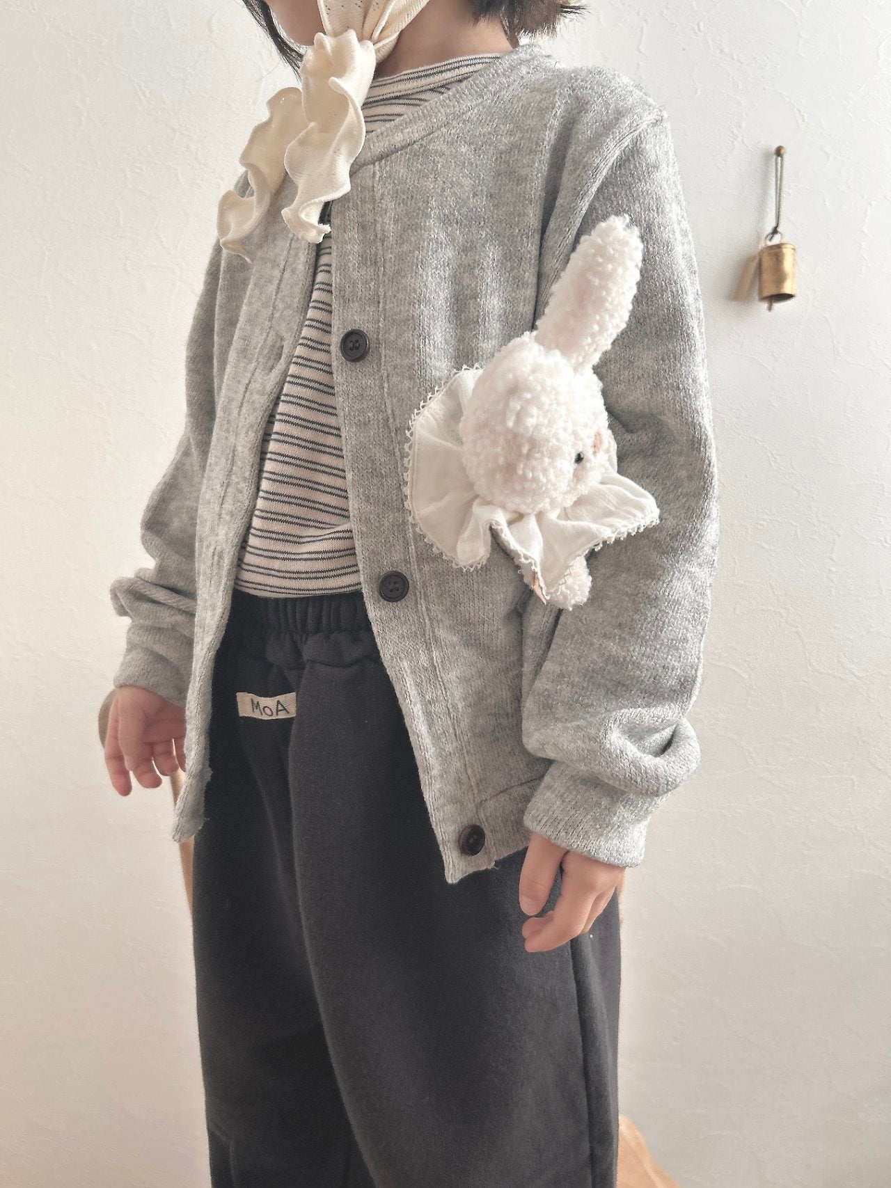 ［MoA］Wool terry cardigan