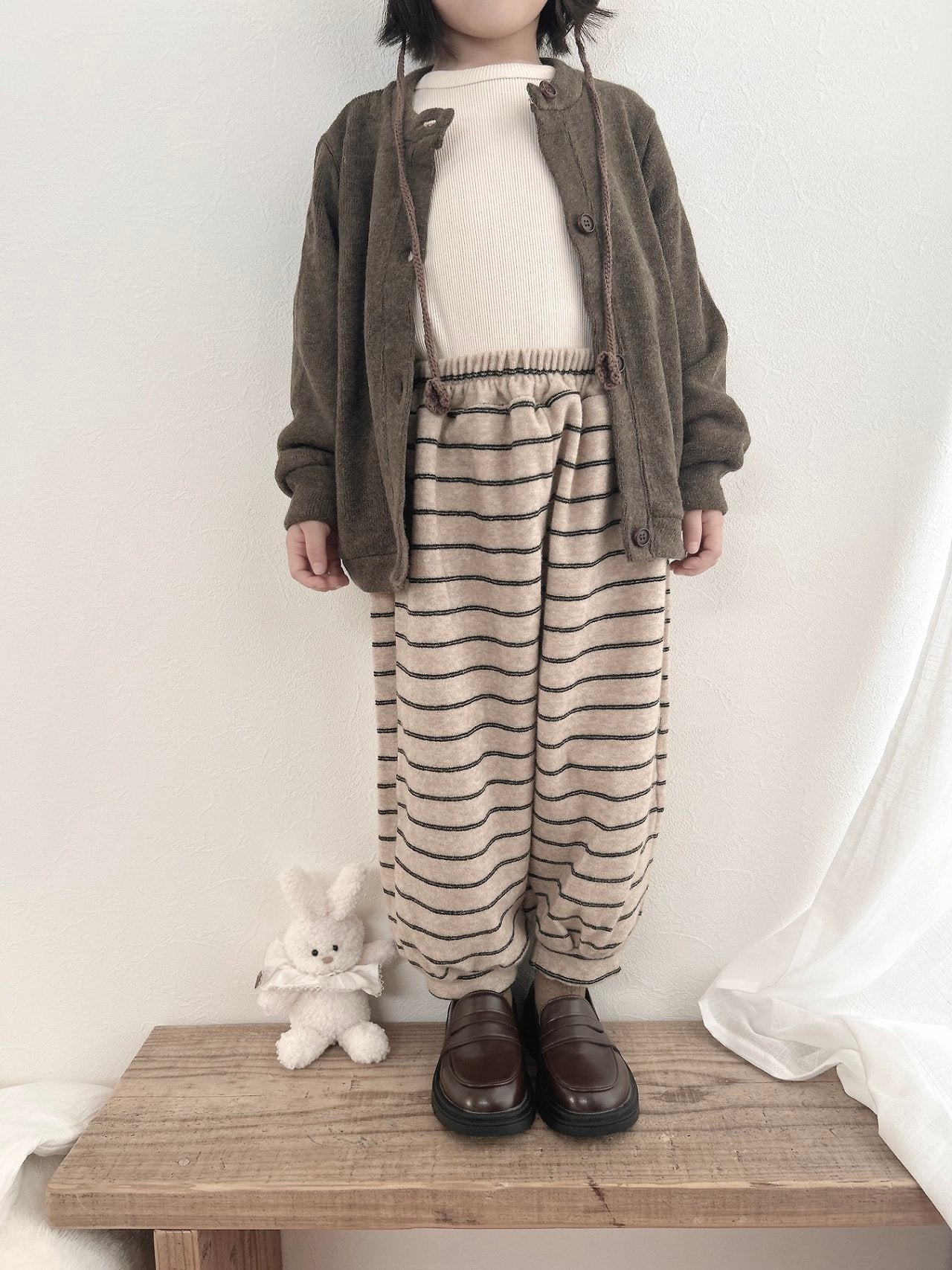 ［MoA］Wool terry cardigan