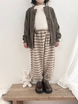 ［MoA］Wool terry cardigan