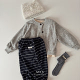 ［MoA］Wool terry cardigan