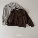 ［MoA］Wool terry cardigan
