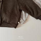 ［MoA］Wool terry cardigan