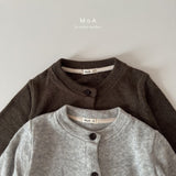 ［MoA］Wool terry cardigan