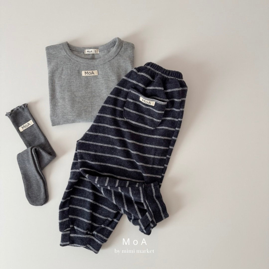 ［MoA］Joy stripe jogger pants