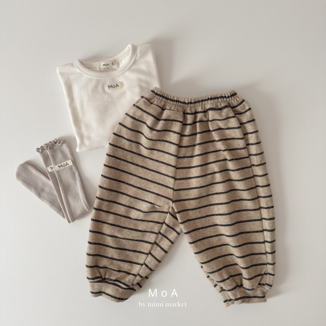 ［MoA］Joy stripe jogger pants