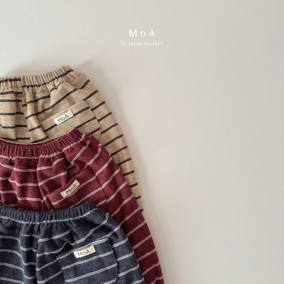 ［MoA］Joy stripe jogger pants