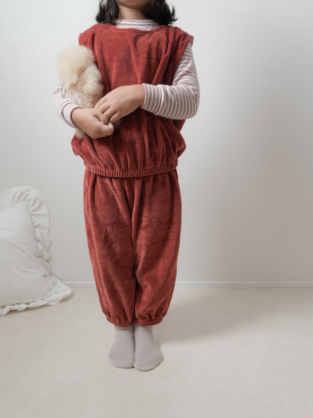 ［MoA］Velvet jogger pants