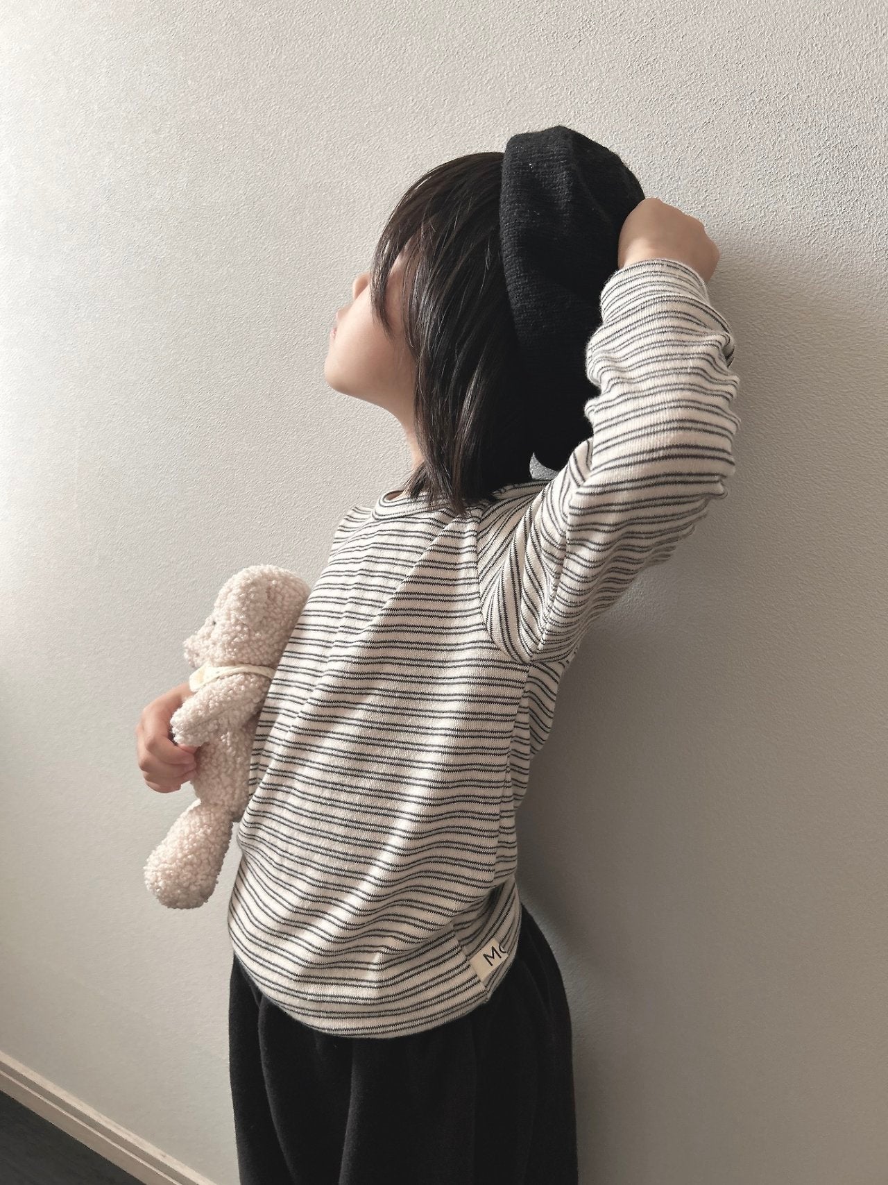 ［MoA］Latte stripe tee