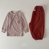 ［MoA］Latte stripe tee