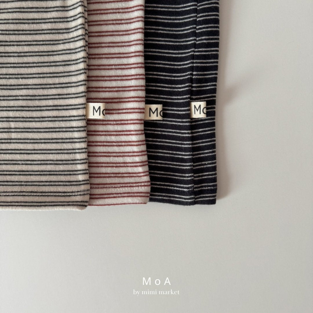 ［MoA］Latte stripe tee