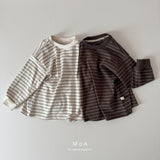 ［MoA］Sweet stripe boxy tee