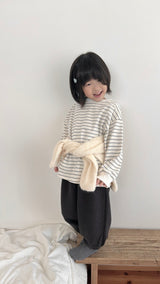 ［MoA］Sweet stripe boxy tee