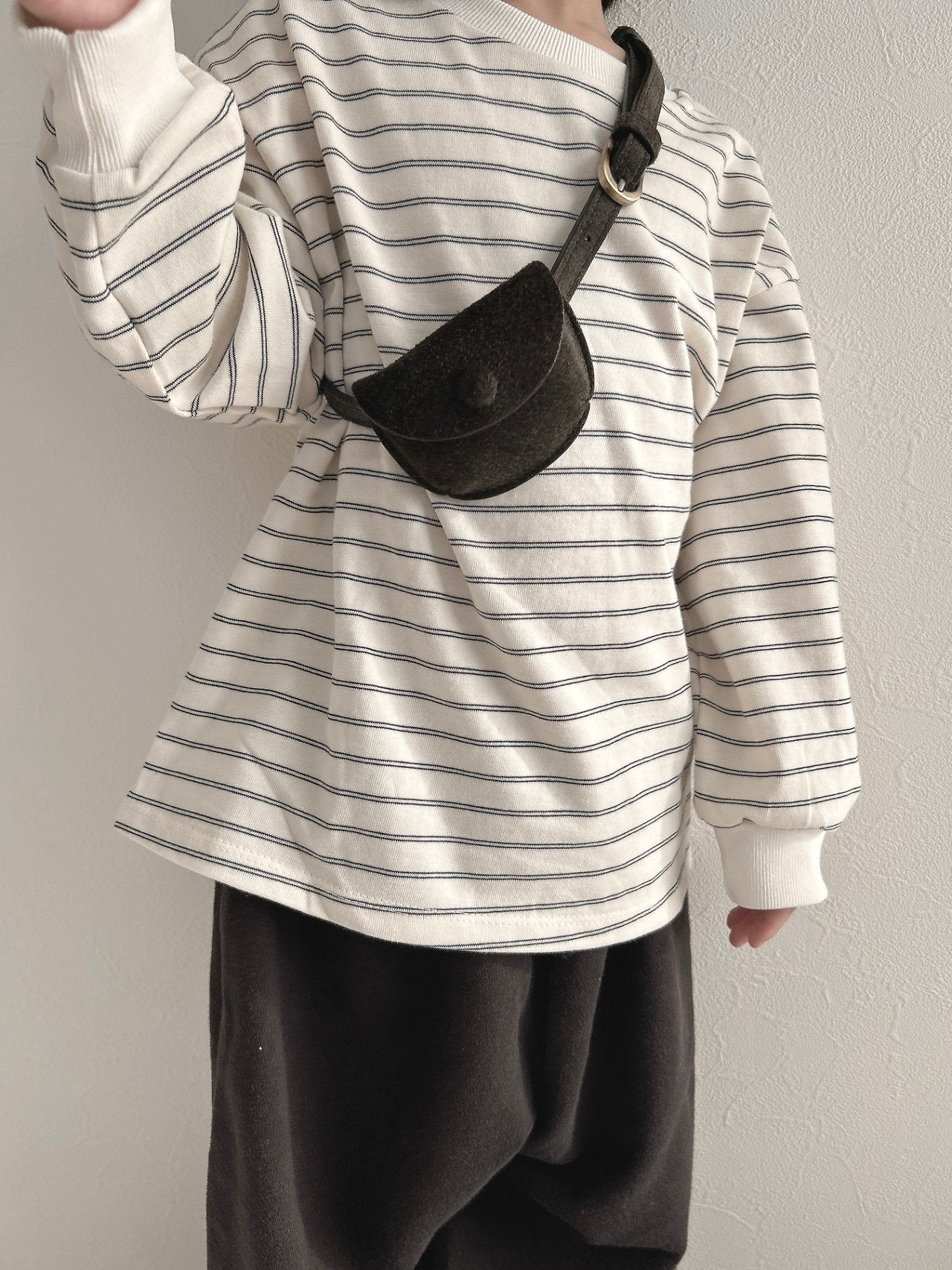 ［MoA］Sweet stripe boxy tee