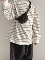 ［MoA］Sweet stripe boxy tee