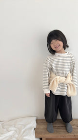 ［MoA］Sweet stripe boxy tee
