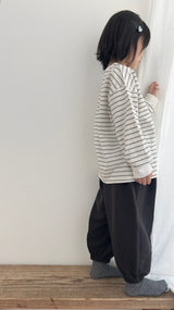 ［MoA］Sweet stripe boxy tee